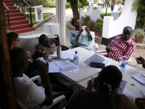  Group discussion round table at the Resort 
