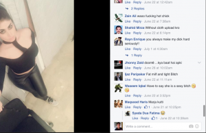 Sexuality in the media: Qandeel Baloch's Facebook photo and comments it garnered.