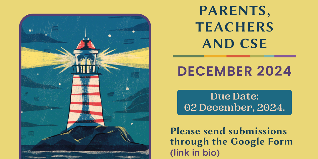 (text in poster) Call for Submissions | Writing and Art for In Plainspeak Parents, Teachers and CSE | December 2024 Due date: 2nd December, 2024 Please send submissions through the Google Form (link in bio). Looking for ideas? Swipe for more