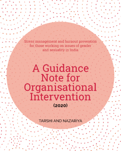 A Guidance Note for Organizational Intervention (2020)