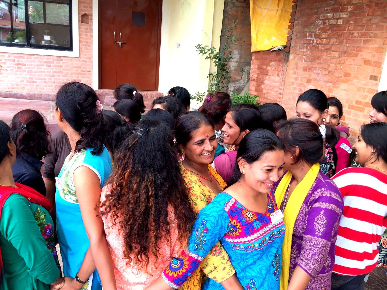 Team members of WORED Nepal participating in an activity