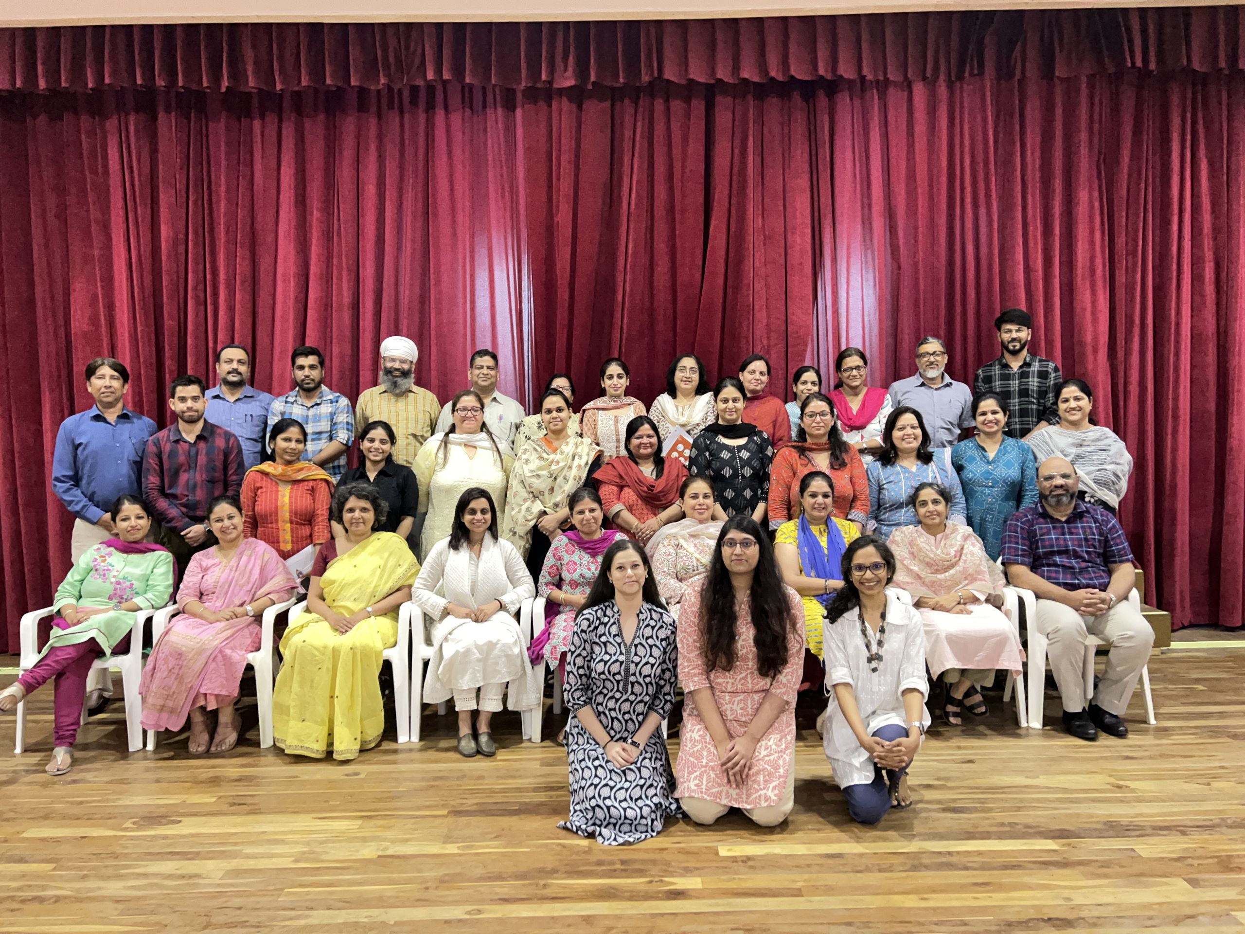 Group photo with teachers from The Srijan School and TARSHI facilitators